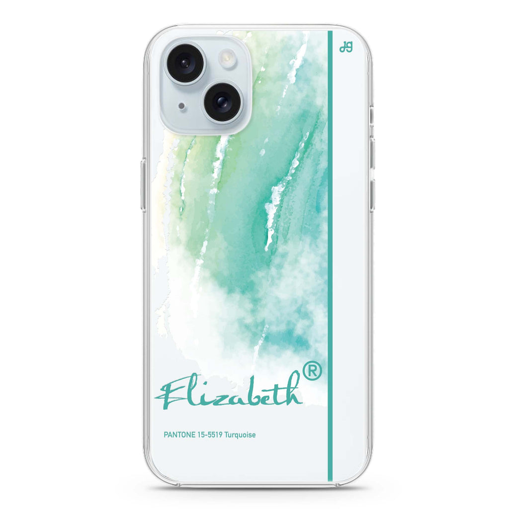 #15-5519 Turquoise II iPhone 15 水晶透明保護殼
