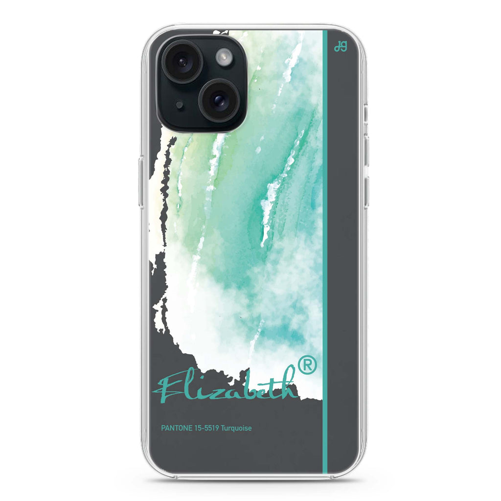 #15-5519 Turquoise II iPhone 15 plus 水晶透明保護殼