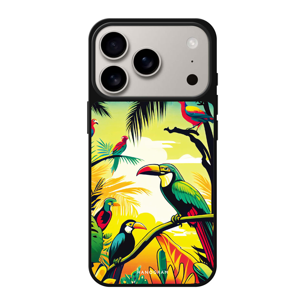 Tropical birds 款式1 鳥類 iPhone 17 Pro Max 鏡面手機殼主圖