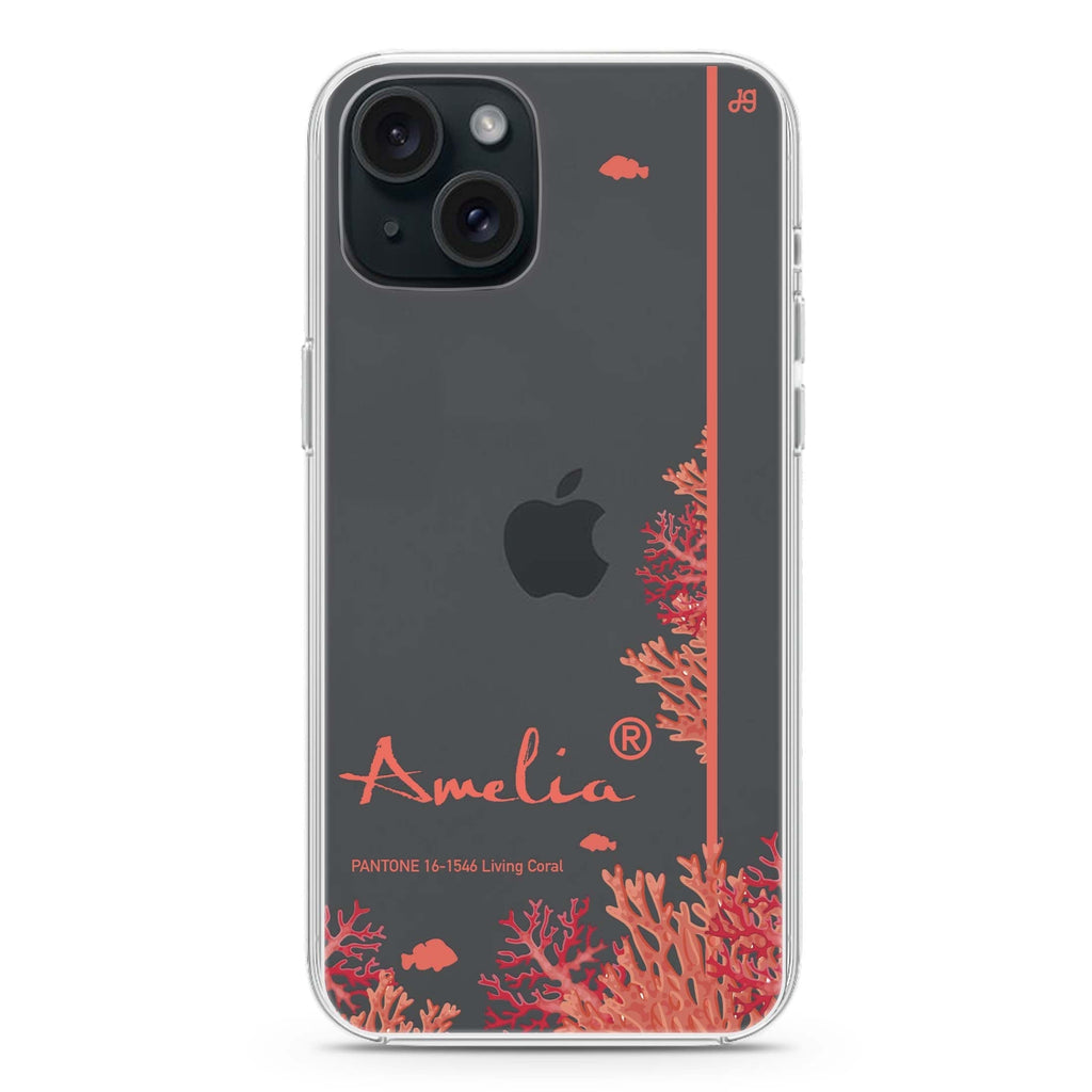 #16-1546 Living Coral II iPhone 15 plus 水晶透明保護殼
