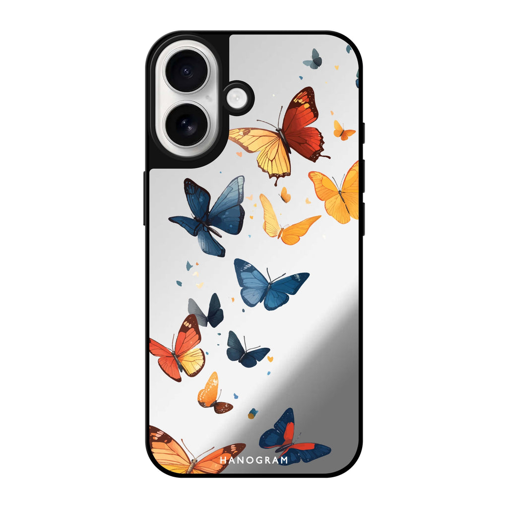 Reflective iPhone 16 Mirror Case –Quiet Flight iPhone Design