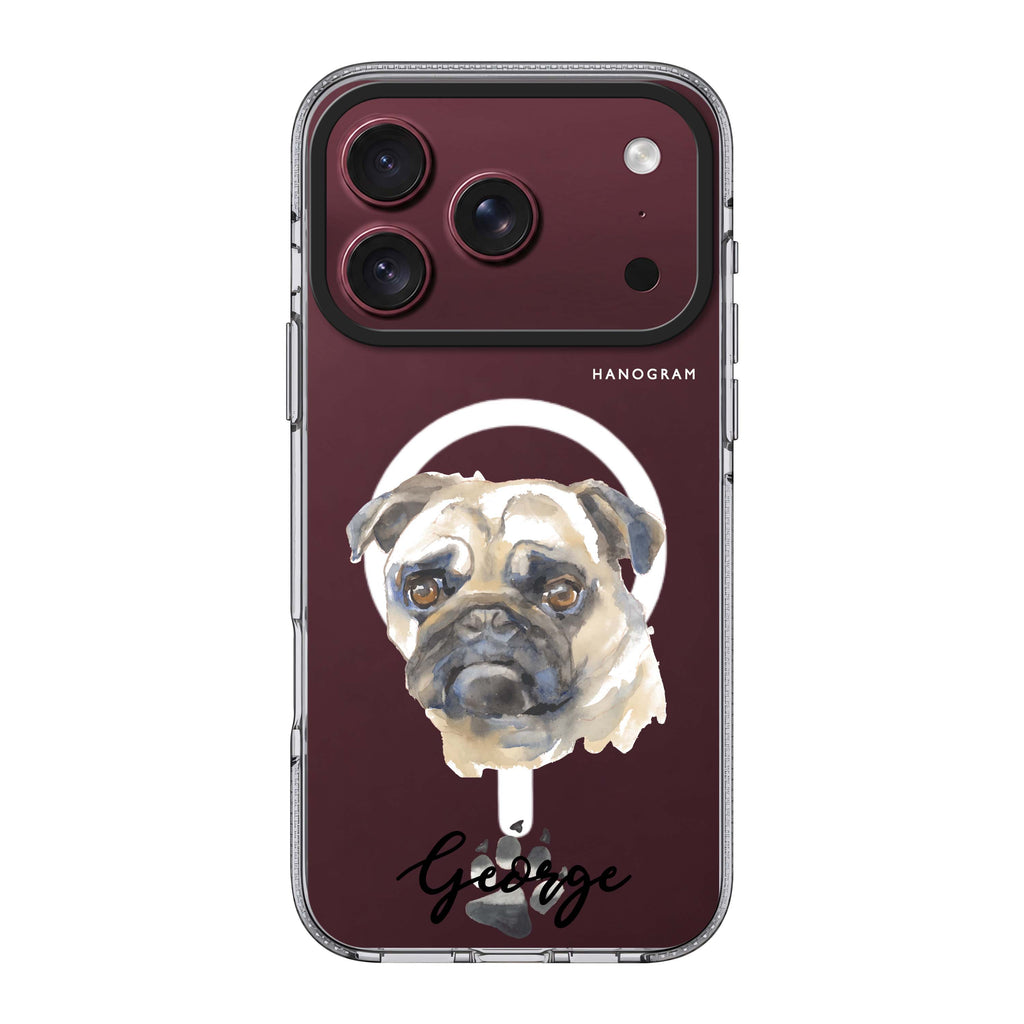 Pug 水晶透明保護殼