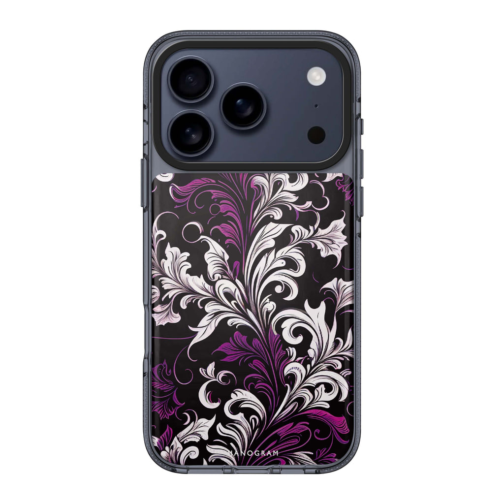 Floral 款式 2 iPhone 17 Pro Max MagSafe 水晶透明保護殼 花卉圖案設計 圖1