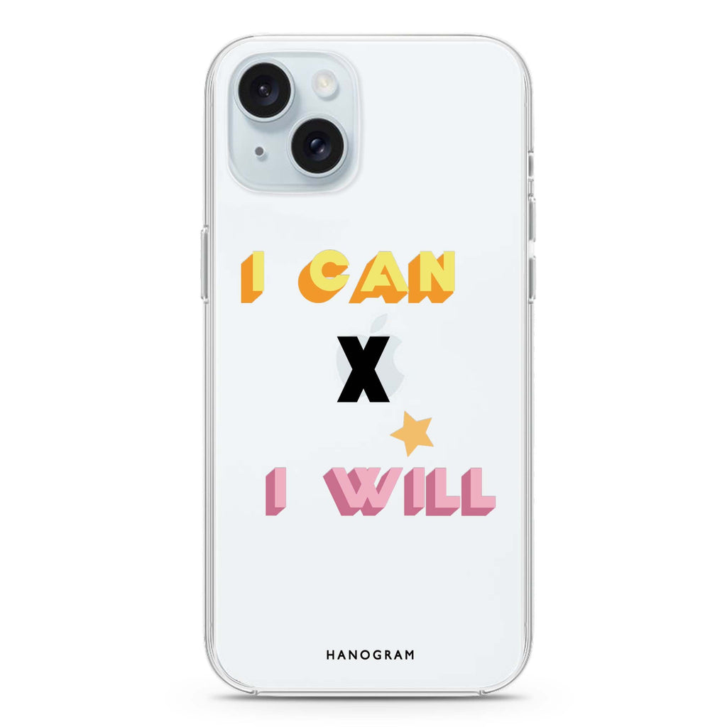 I can x I will iPhone 15 plus 水晶透明保護殼