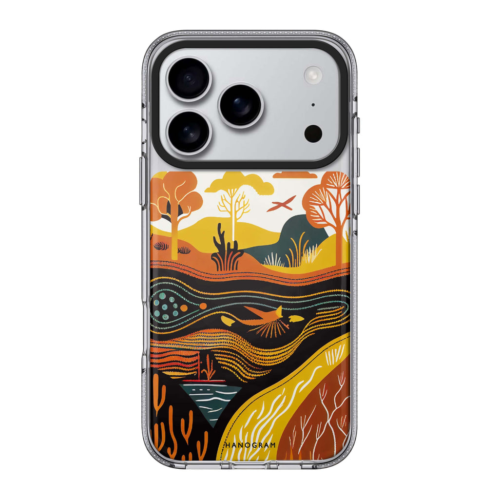 Abstract painting iPhone 17 Pro Max MagSafe 水晶透明保護殼 抽象圖案設計 圖1
