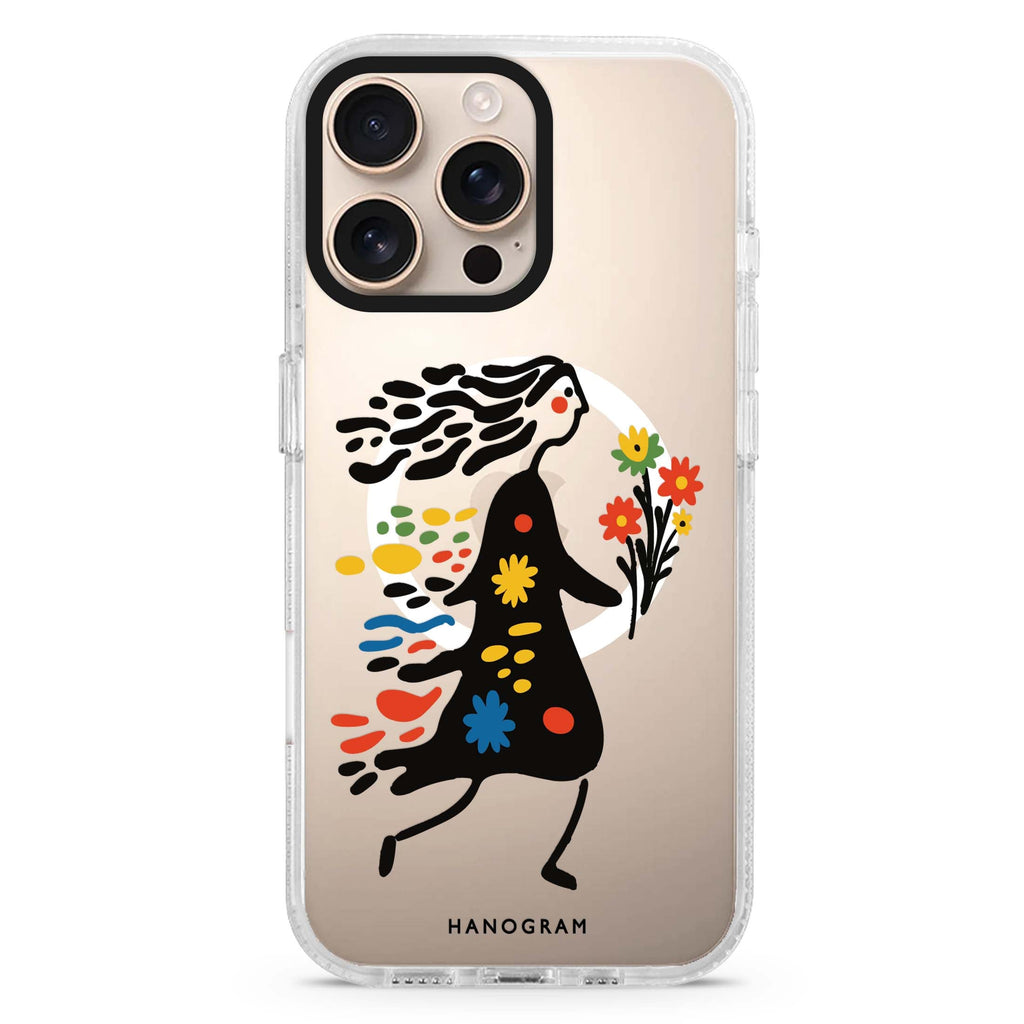 Chasing Blooms Magsafe 兼容水晶透明保護殼