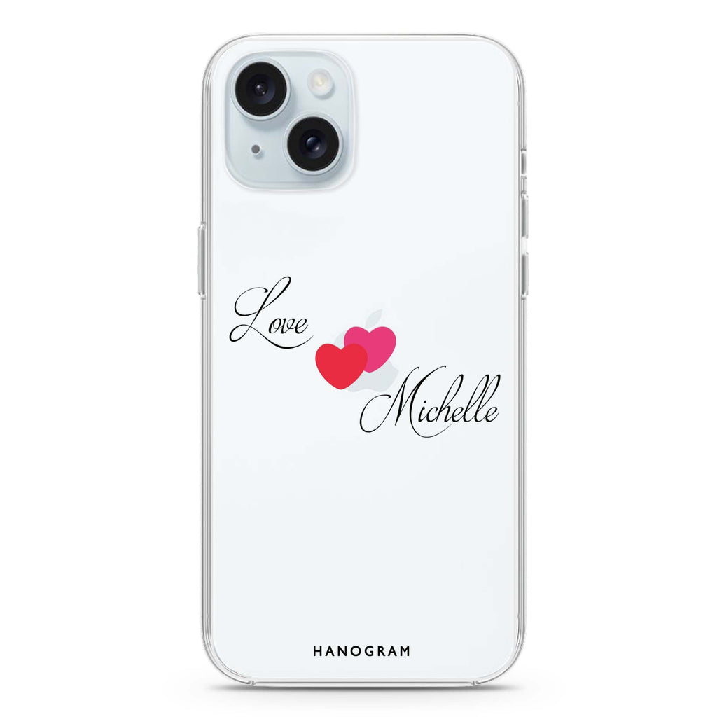 Sweet Heart iPhone 15 plus 水晶透明保護殼