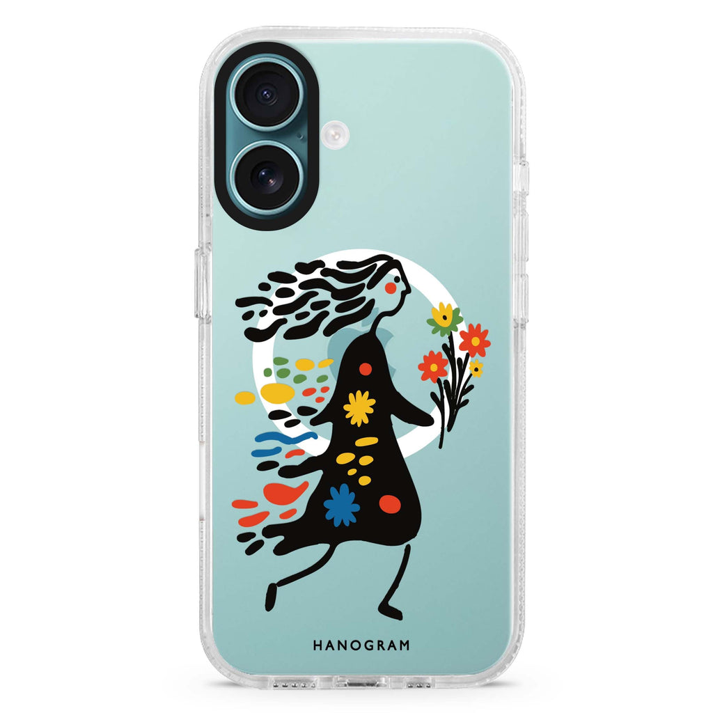 Chasing Blooms Magsafe 兼容水晶透明保護殼