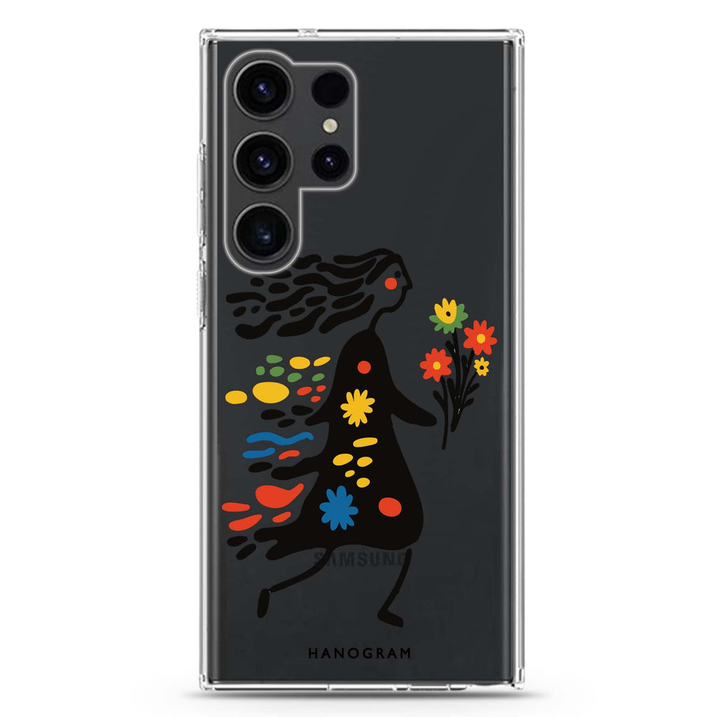 Chasing Blooms Samsung Galaxy Ultra 透明保護殼，適用 S26/S25/S24/S23 Ultra，圖1