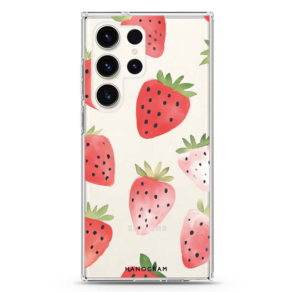 Berry Breeze Samsung Galaxy Ultra 透明保護殼，適用 S26/S25/S24/S23 Ultra，圖1