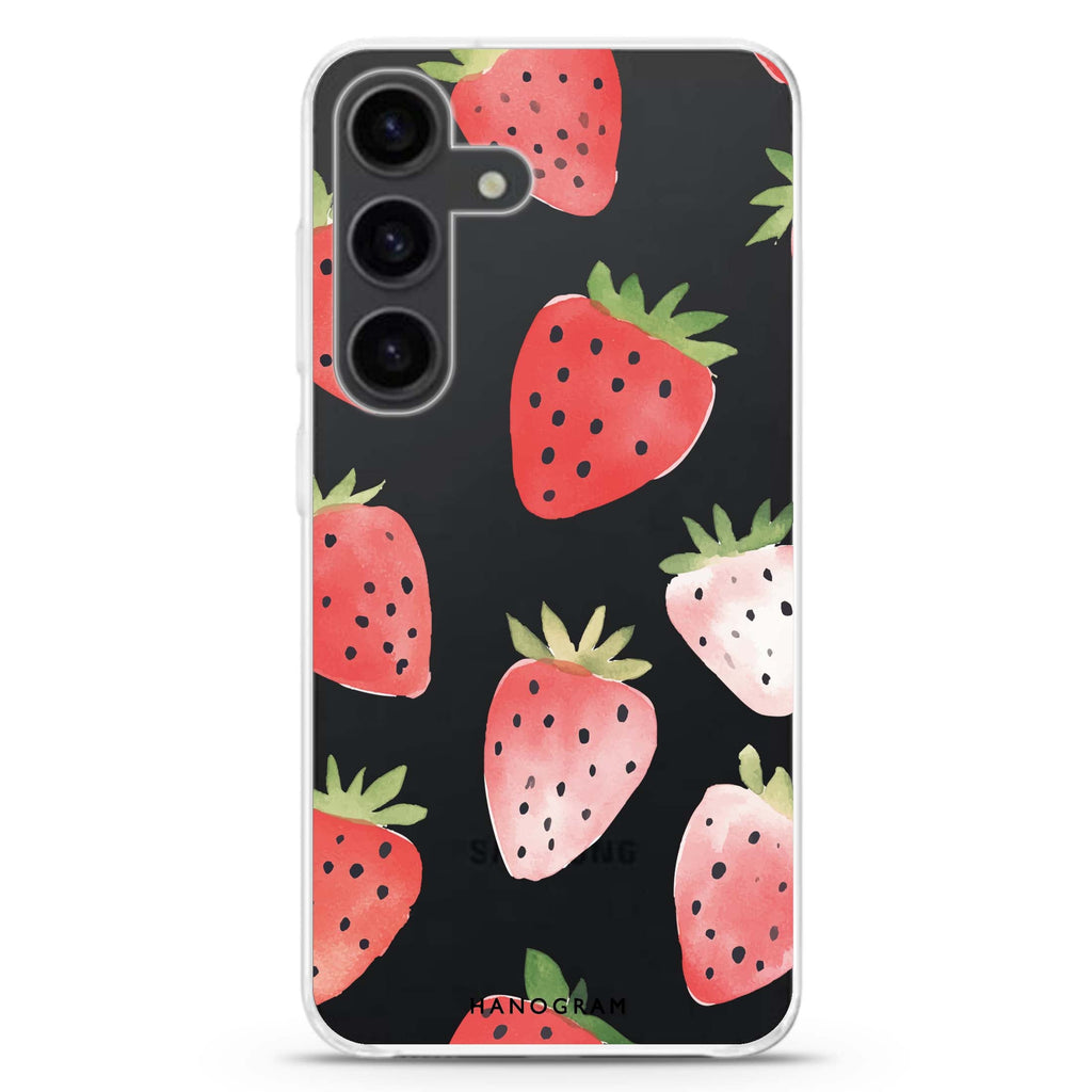 Berry Breeze Samsung Galaxy S26/S25/S24 水晶透明保護殼正面展示