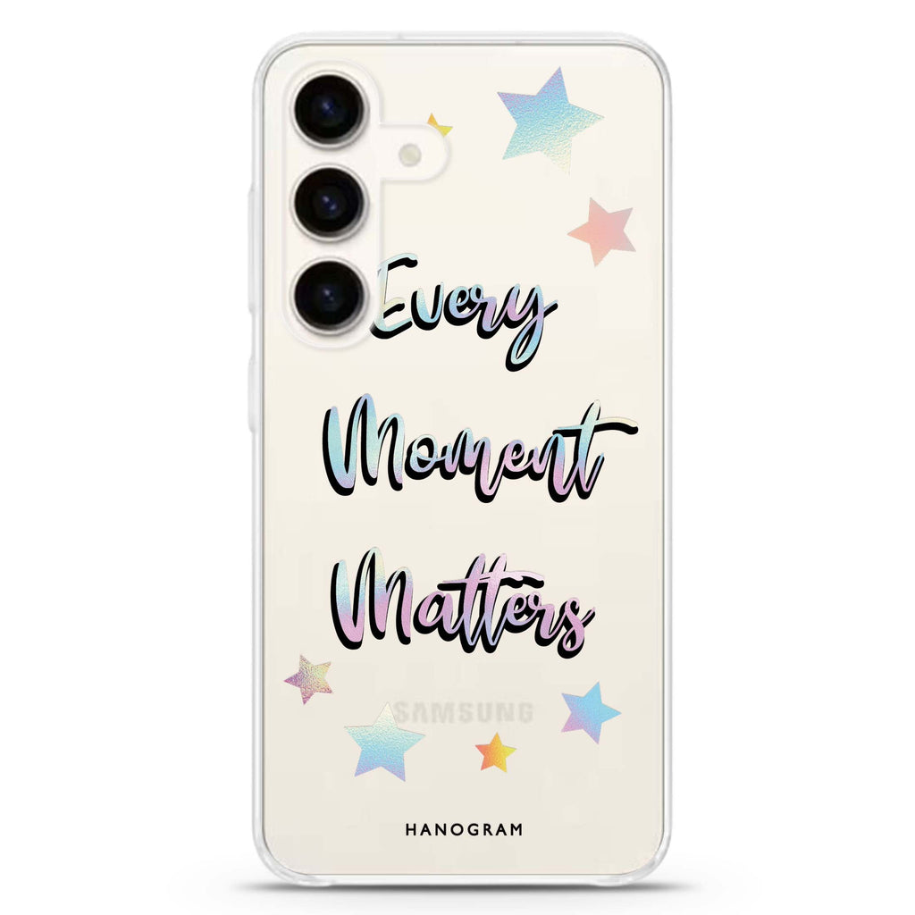 Every moment matters Samsung Galaxy S26/S25/S24 水晶透明保護殼正面展示