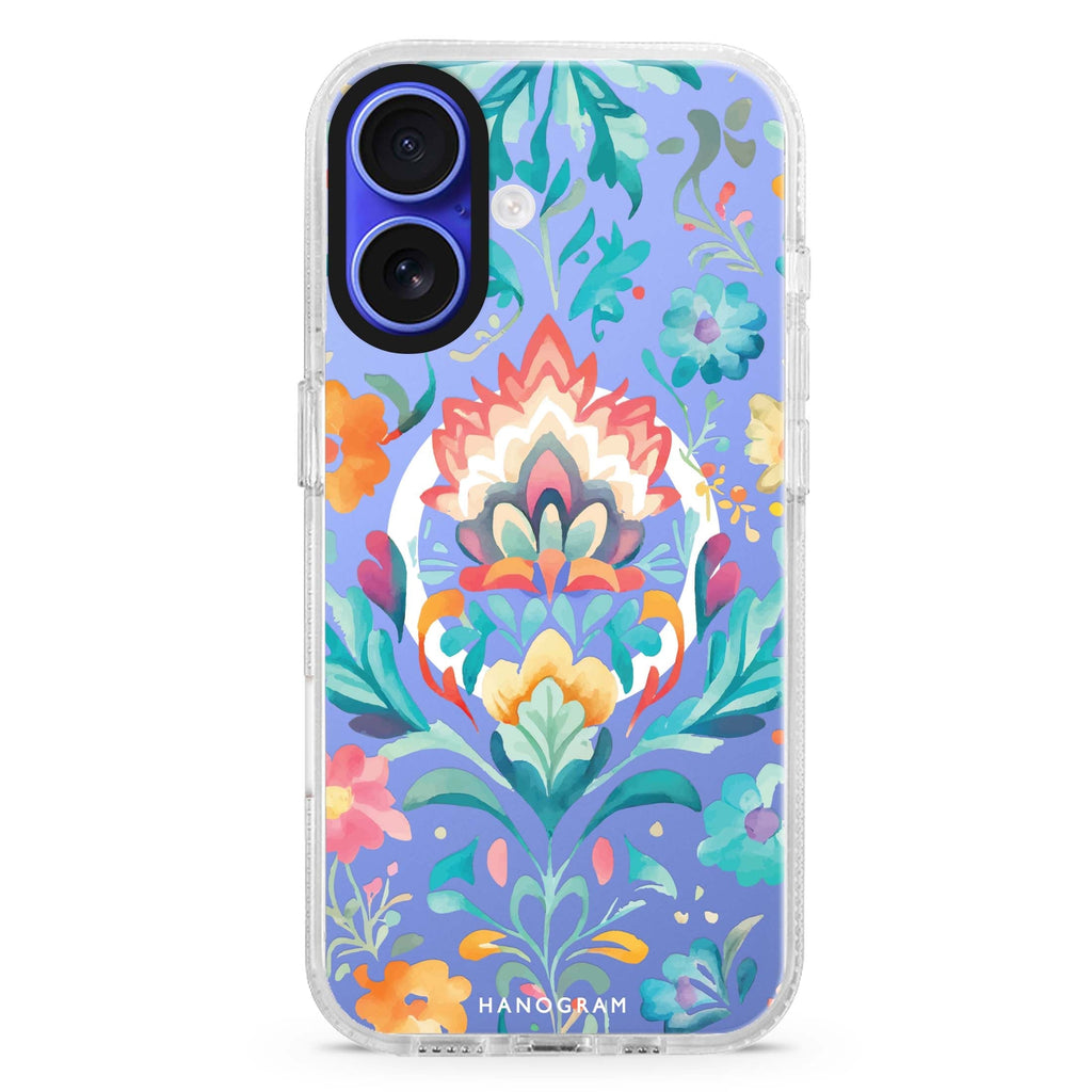 Watercolor Floral Magsafe 兼容水晶透明保護殼