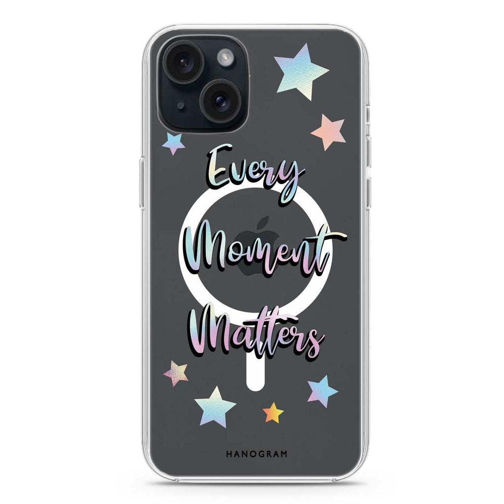 Every moment matters iPhone 15 Magsafe 兼容水晶透明保護殼