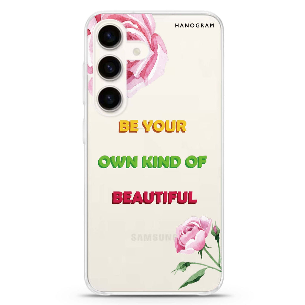 You are beautiful Samsung Galaxy S26/S25/S24 水晶透明保護殼正面展示