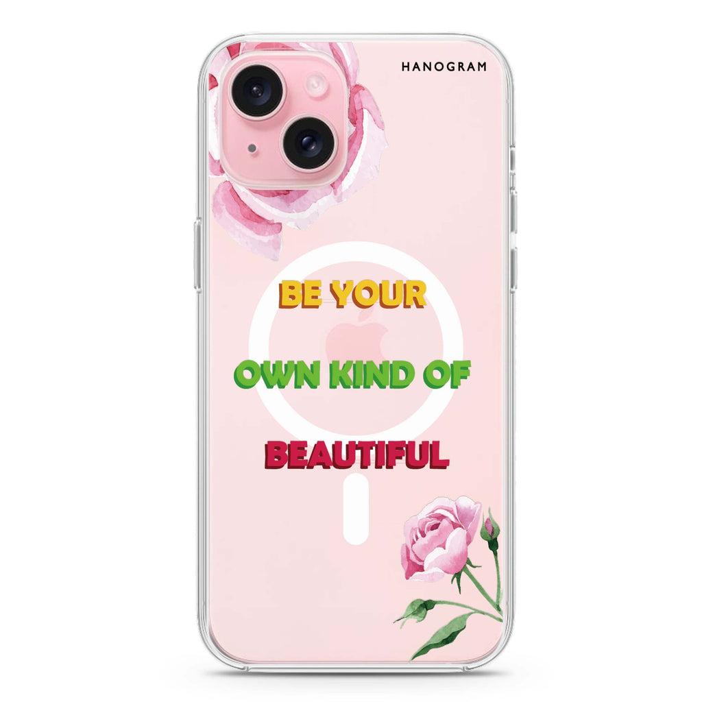 You are beautiful iPhone 15 Magsafe 兼容水晶透明保護殼