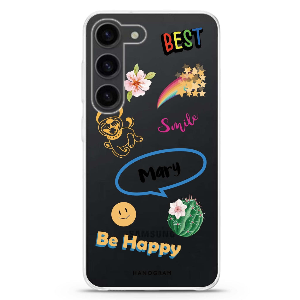 Positive Sticker Samsung Galaxy 水晶透明保護殼