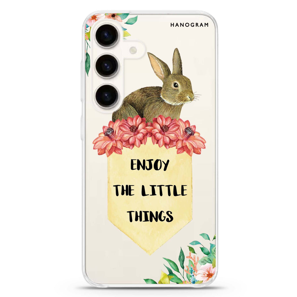 Enjoy the little things Samsung Galaxy S26/S25/S24 水晶透明保護殼正面展示