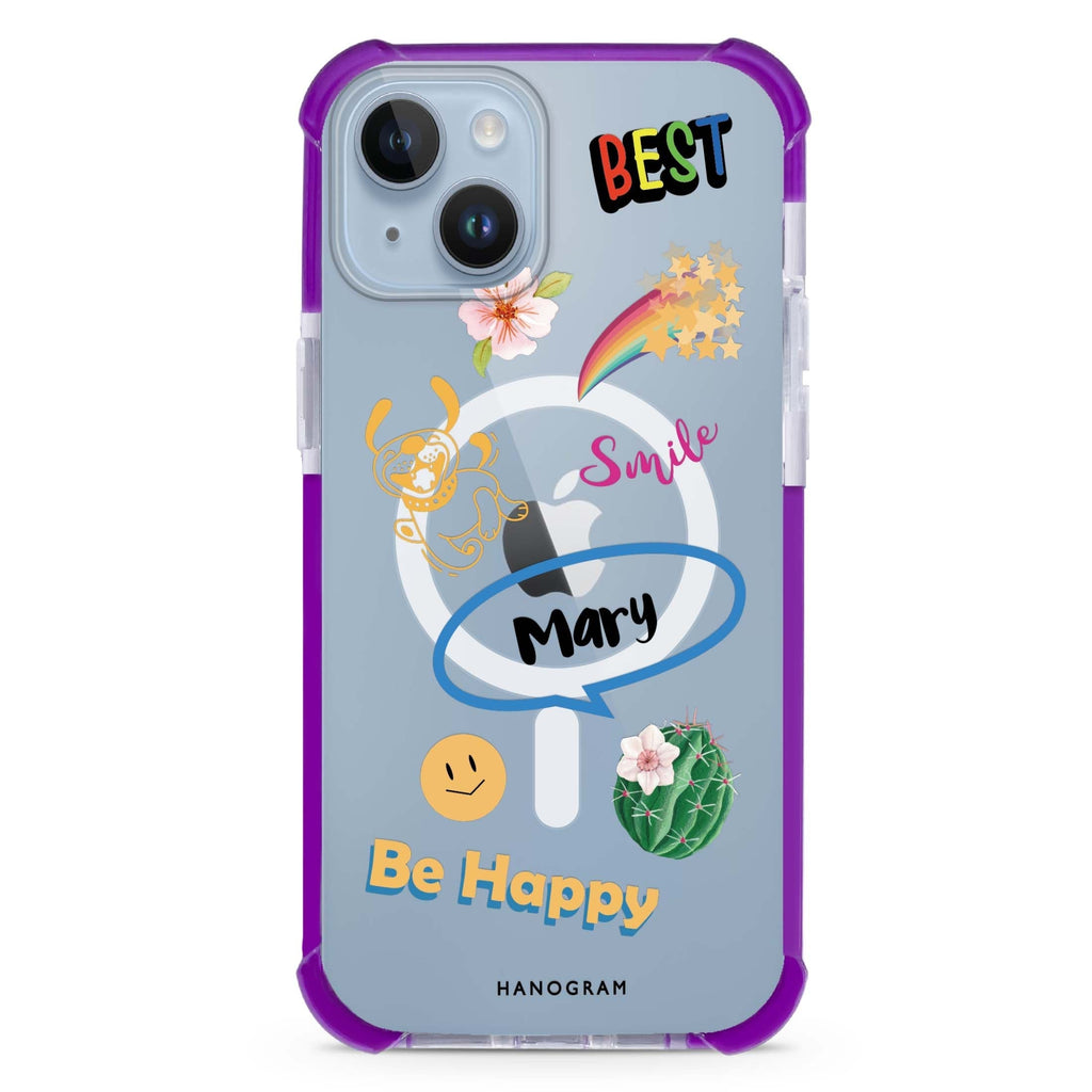 Positive Sticker iPhone 15 Plus Magsafe 兼容超強防摔保護殼