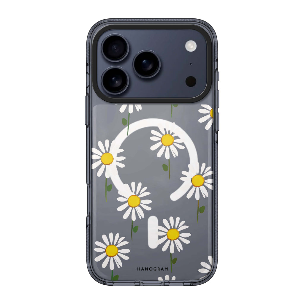 Little Flowers iPhone 17 Pro Max MagSafe 水晶透明保護殼 花卉圖案設計 圖1