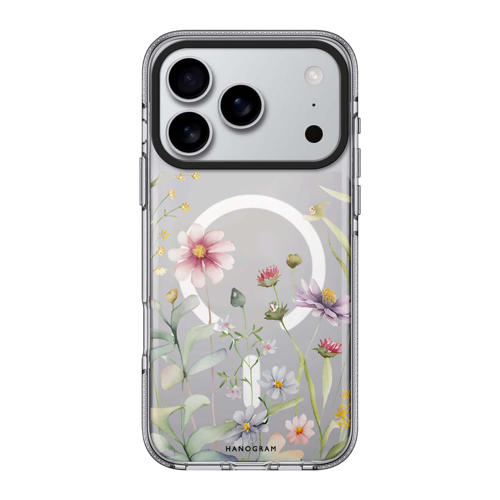 Floral 款式 6 iPhone 17 Pro Max MagSafe 水晶透明保護殼 花卉圖案設計 圖1