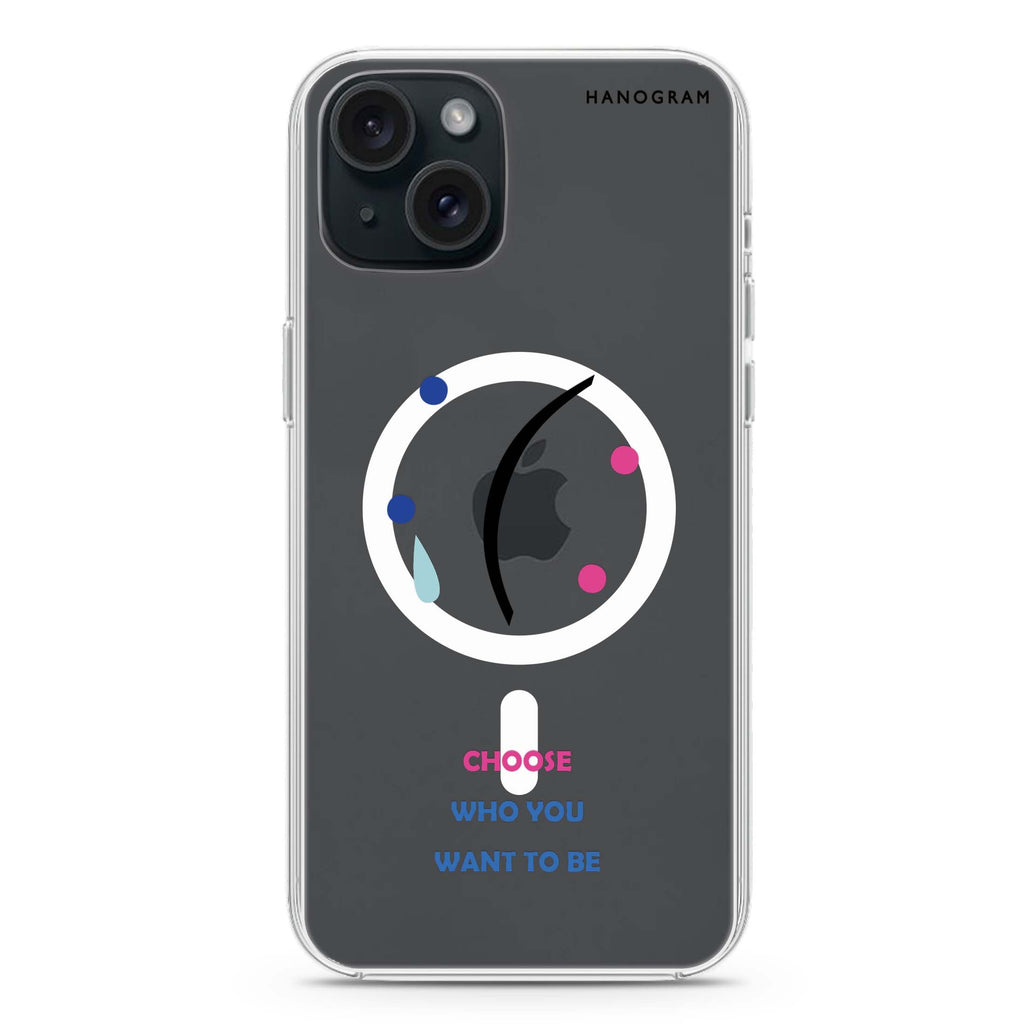 Want to be iPhone 15 Plus Magsafe 兼容水晶透明保護殼