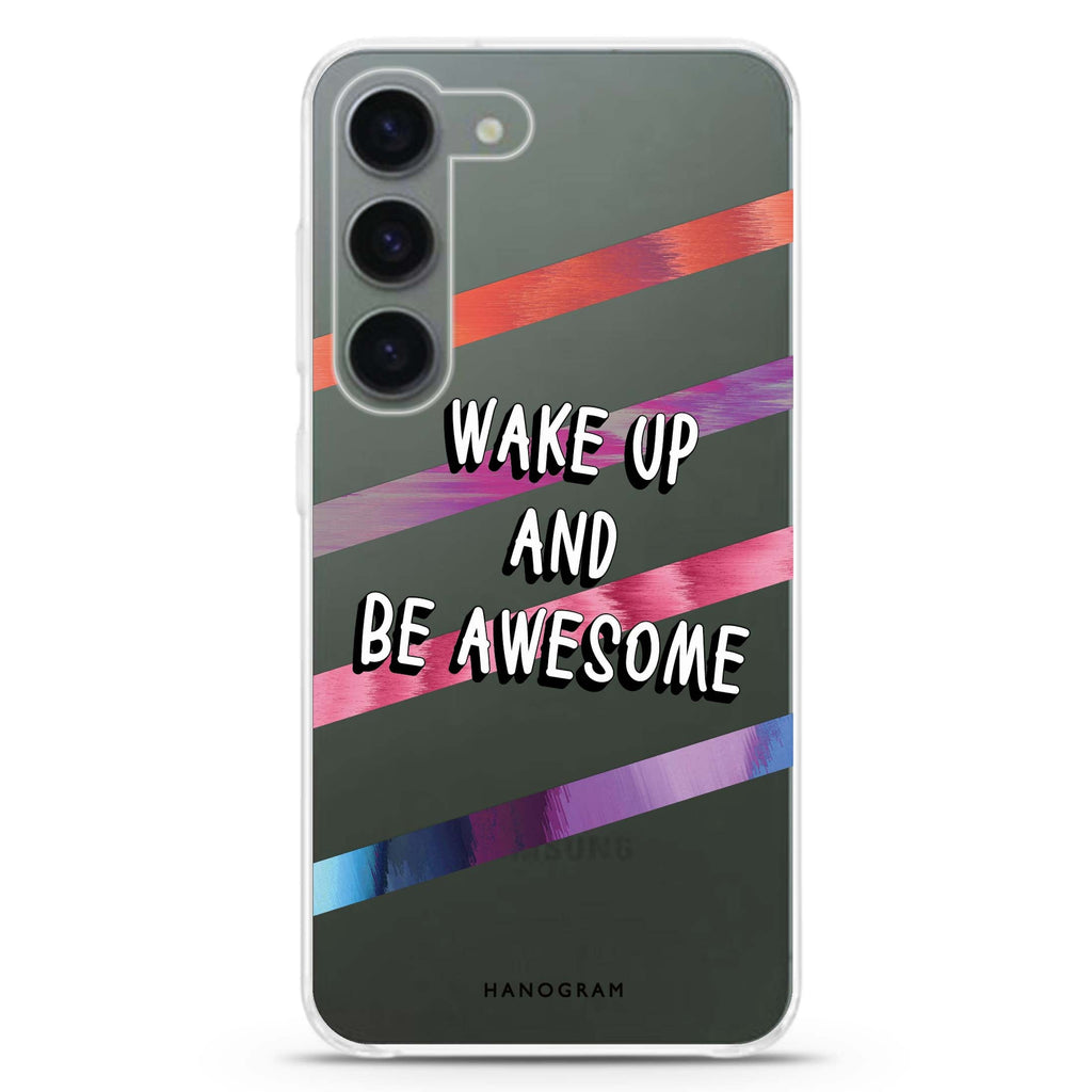 Wake up Samsung Galaxy 水晶透明保護殼