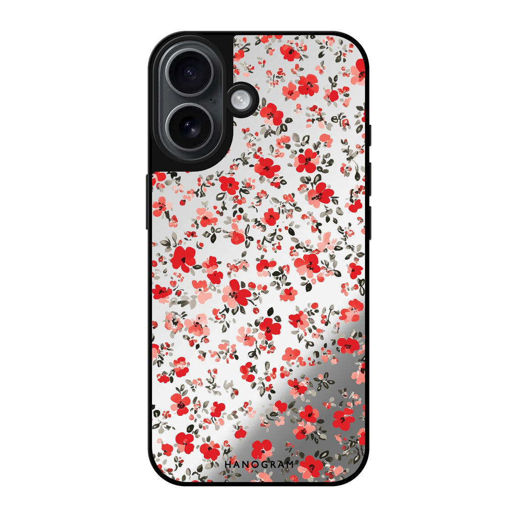 Reflective iPhone 16 Mirror Case –Tiny Bloom iPhone Design