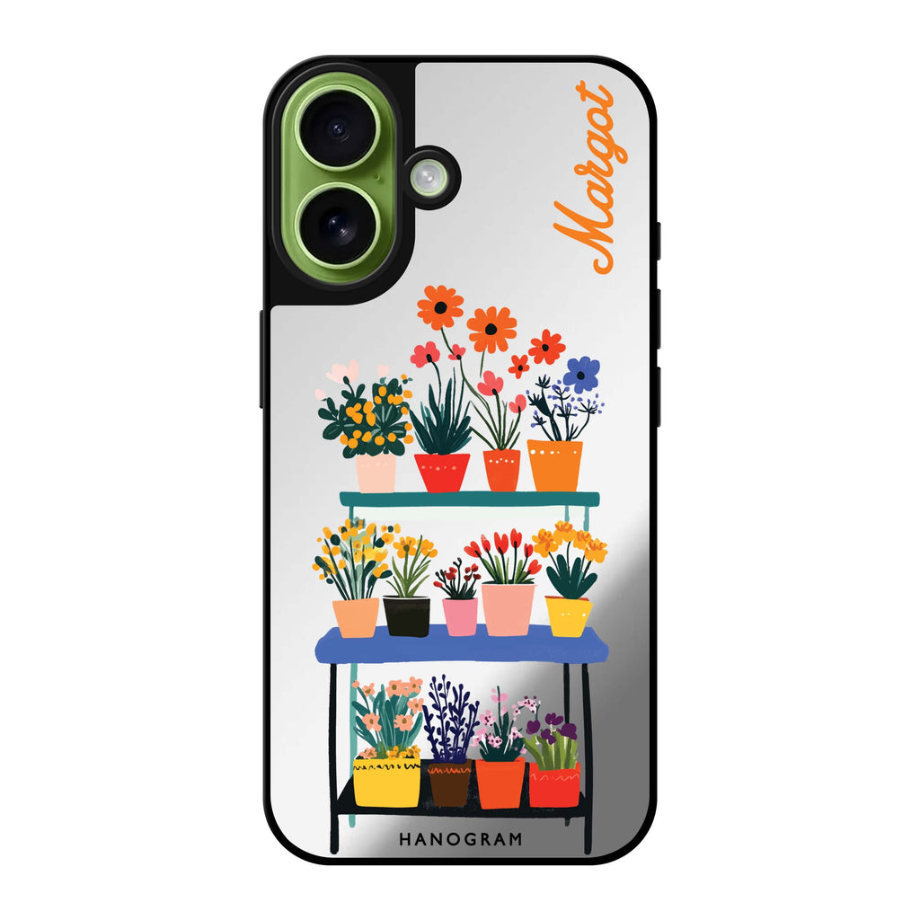 Reflective iPhone 16 Mirror Case –Petal Pop iPhone Design