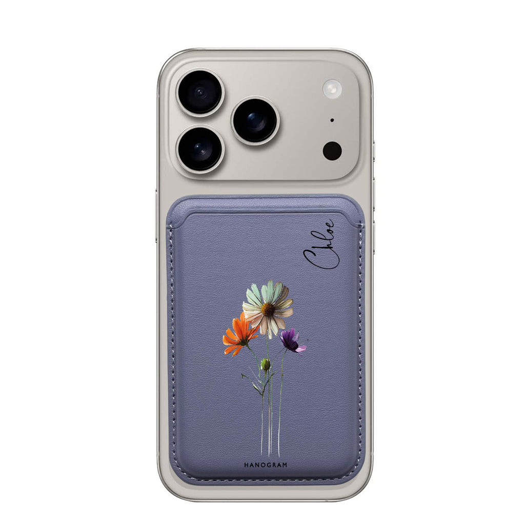 A watercolour floral Magsafe 卡套