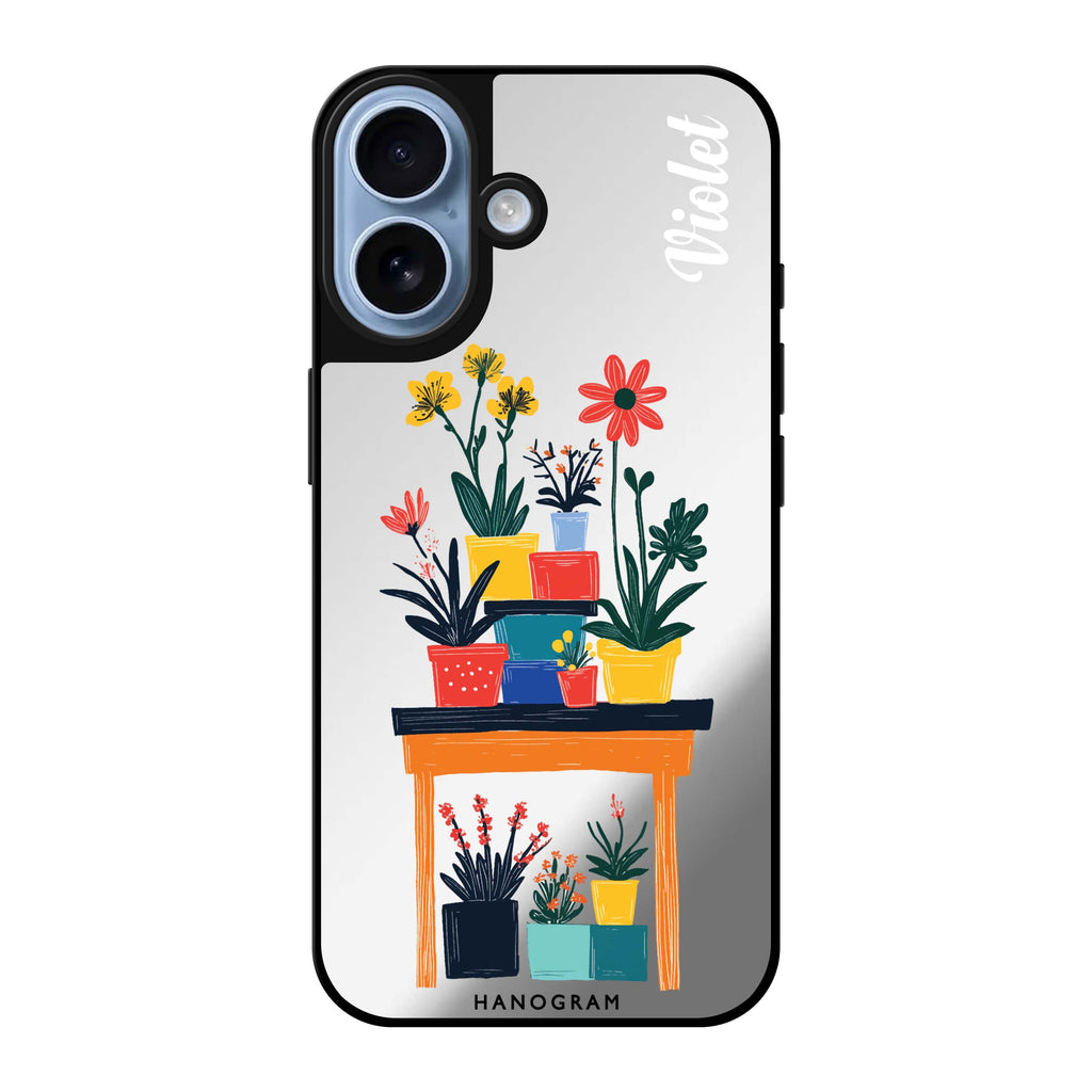 Reflective iPhone 16 Mirror Case –Color Stand iPhone Design