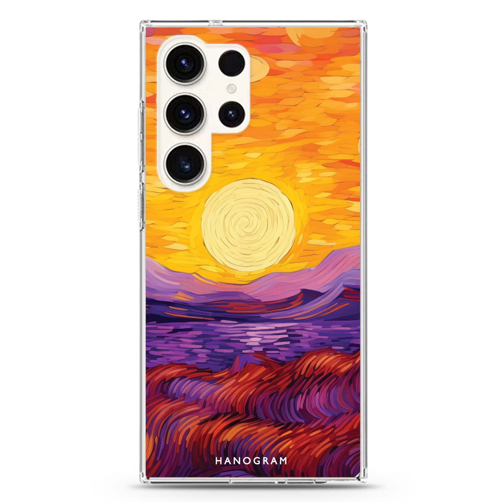 Horizon Flame Samsung Galaxy Ultra 透明保護殼，適用 S26/S25/S24/S23 Ultra，圖1
