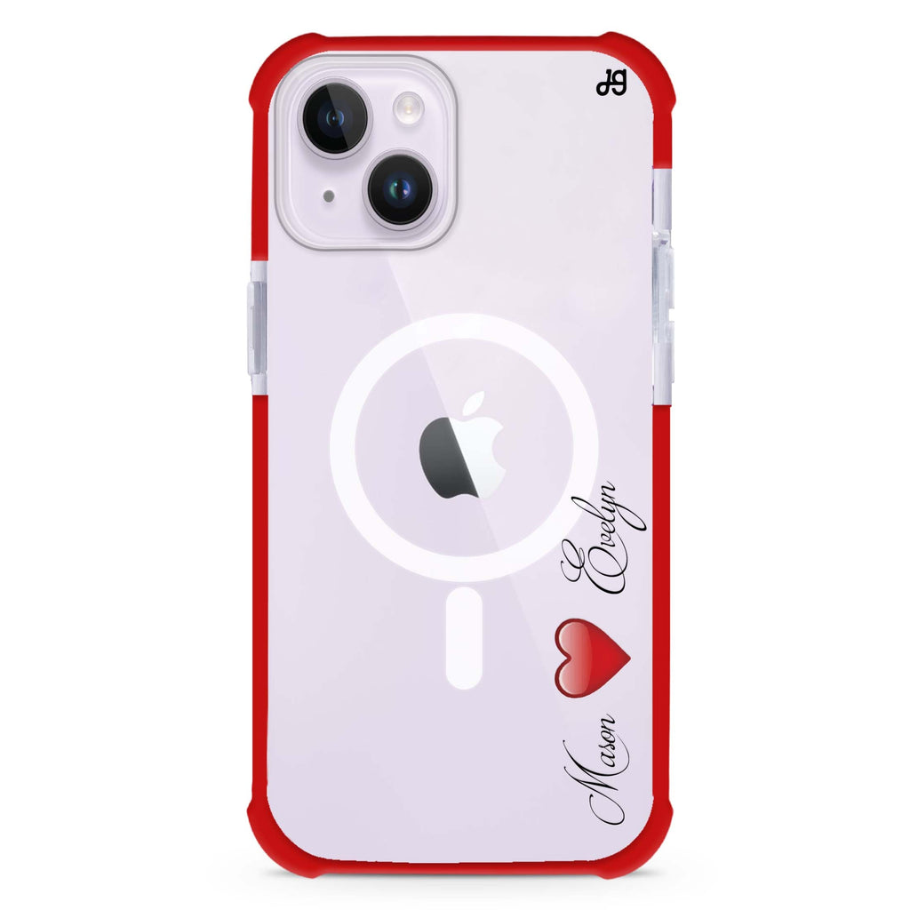 You & Me iPhone 15 Plus Magsafe 兼容超強防摔保護殼