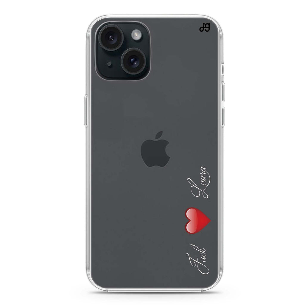 You & Me iPhone 15 水晶透明保護殼