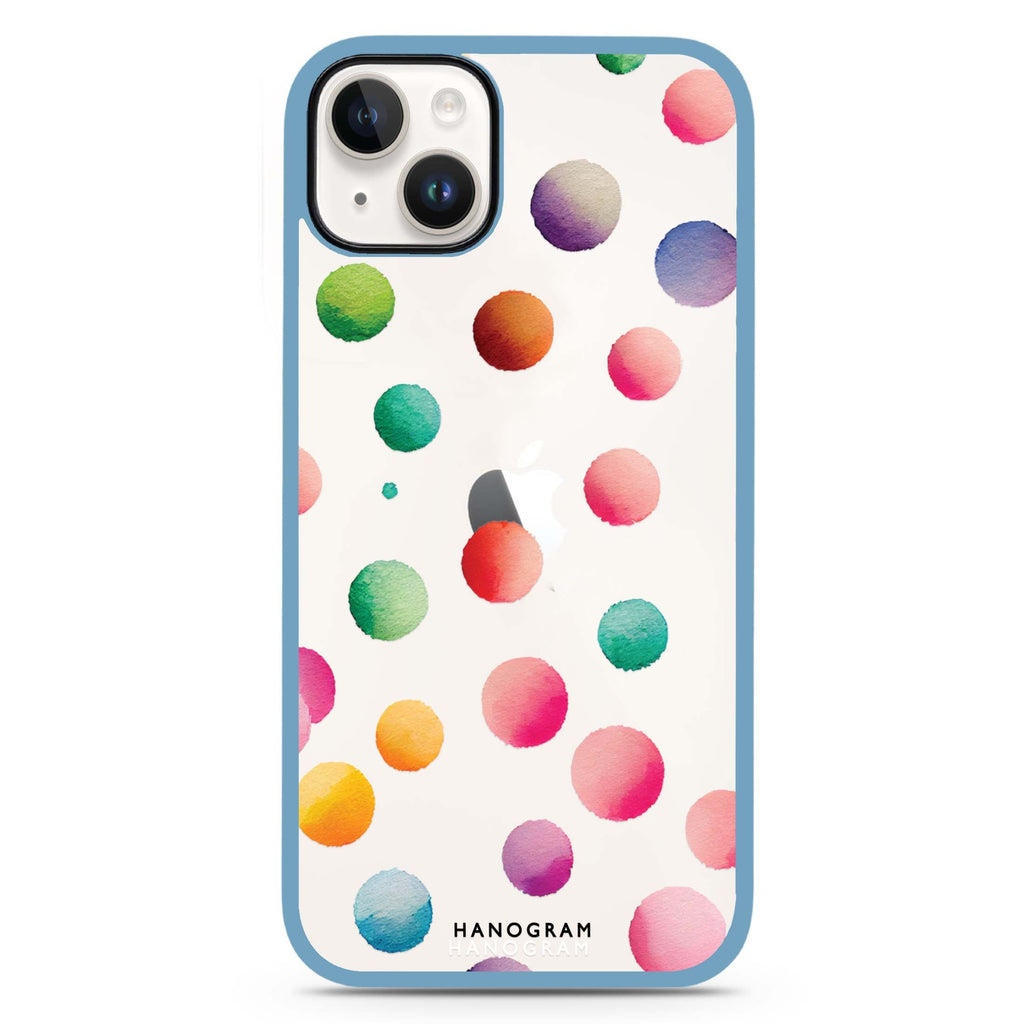 Watercolour Polka Dot iPhone 15 Plus 防衝擊保護殼