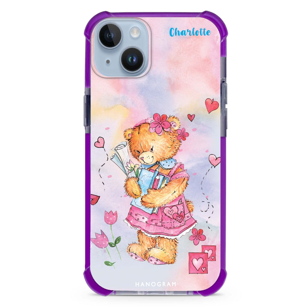 Sweet Heart Bear iPhone 15 Plus Magsafe 兼容超強防摔保護殼