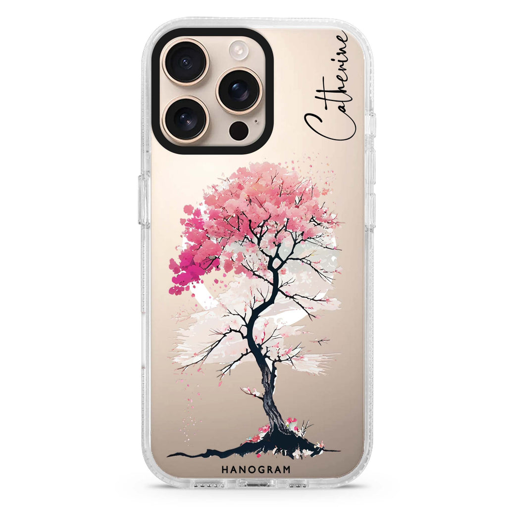 A Cherry tree Magsafe 兼容水晶透明保護殼