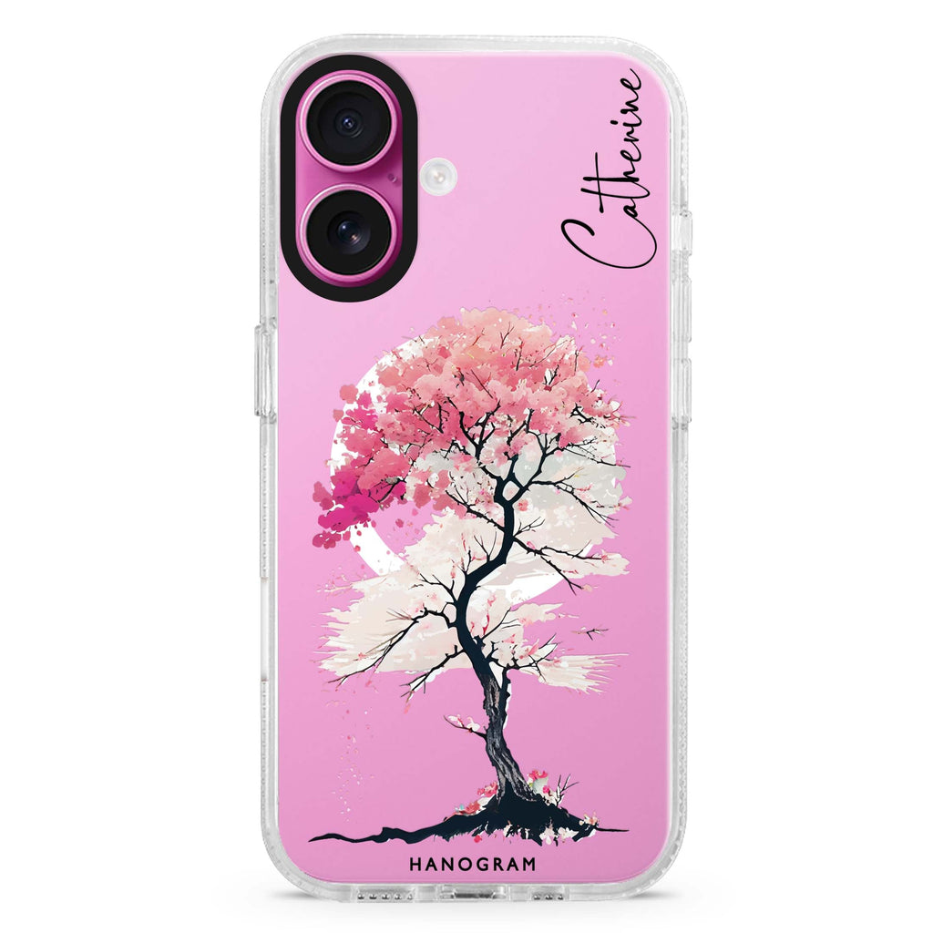 A Cherry tree Magsafe 兼容水晶透明保護殼
