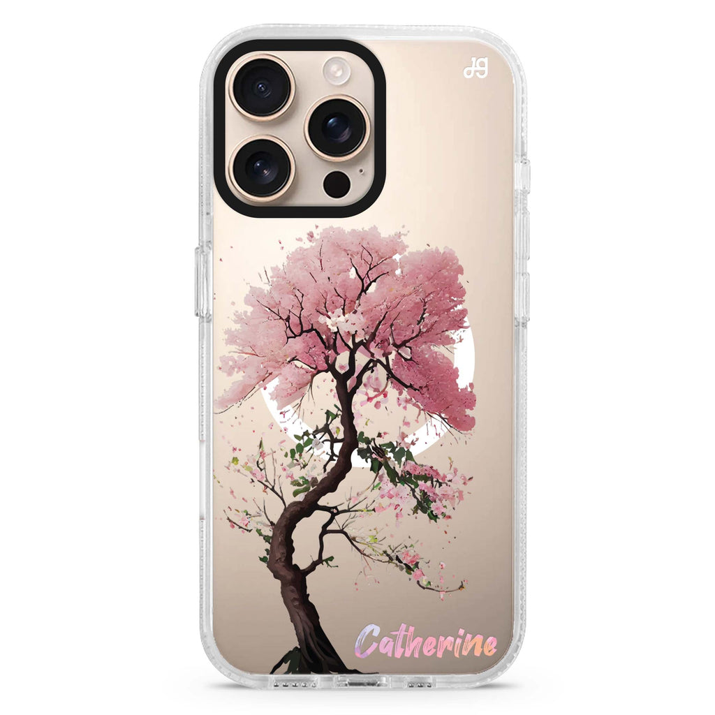 Cherry tree Magsafe 兼容水晶透明保護殼