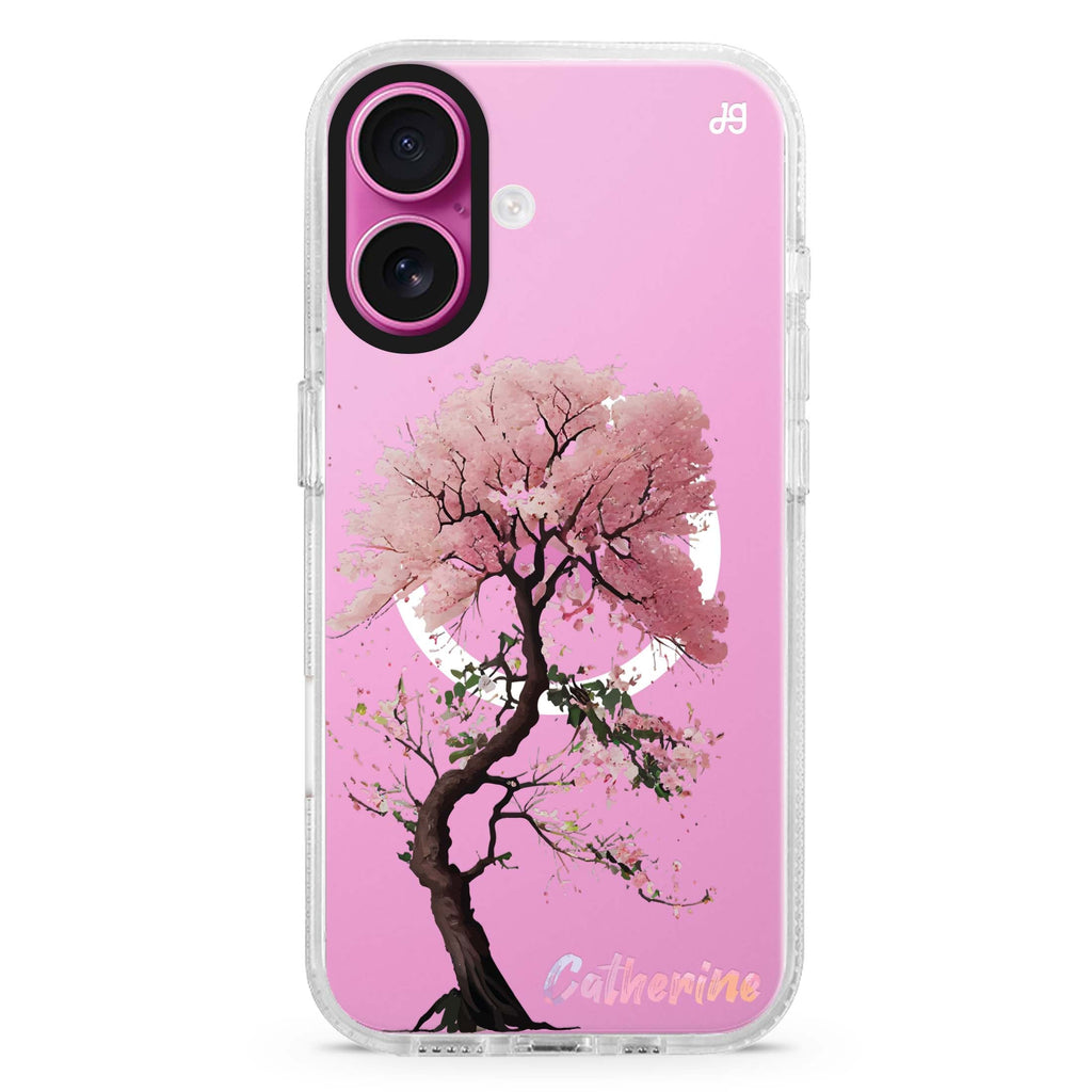 Cherry tree Magsafe 兼容水晶透明保護殼