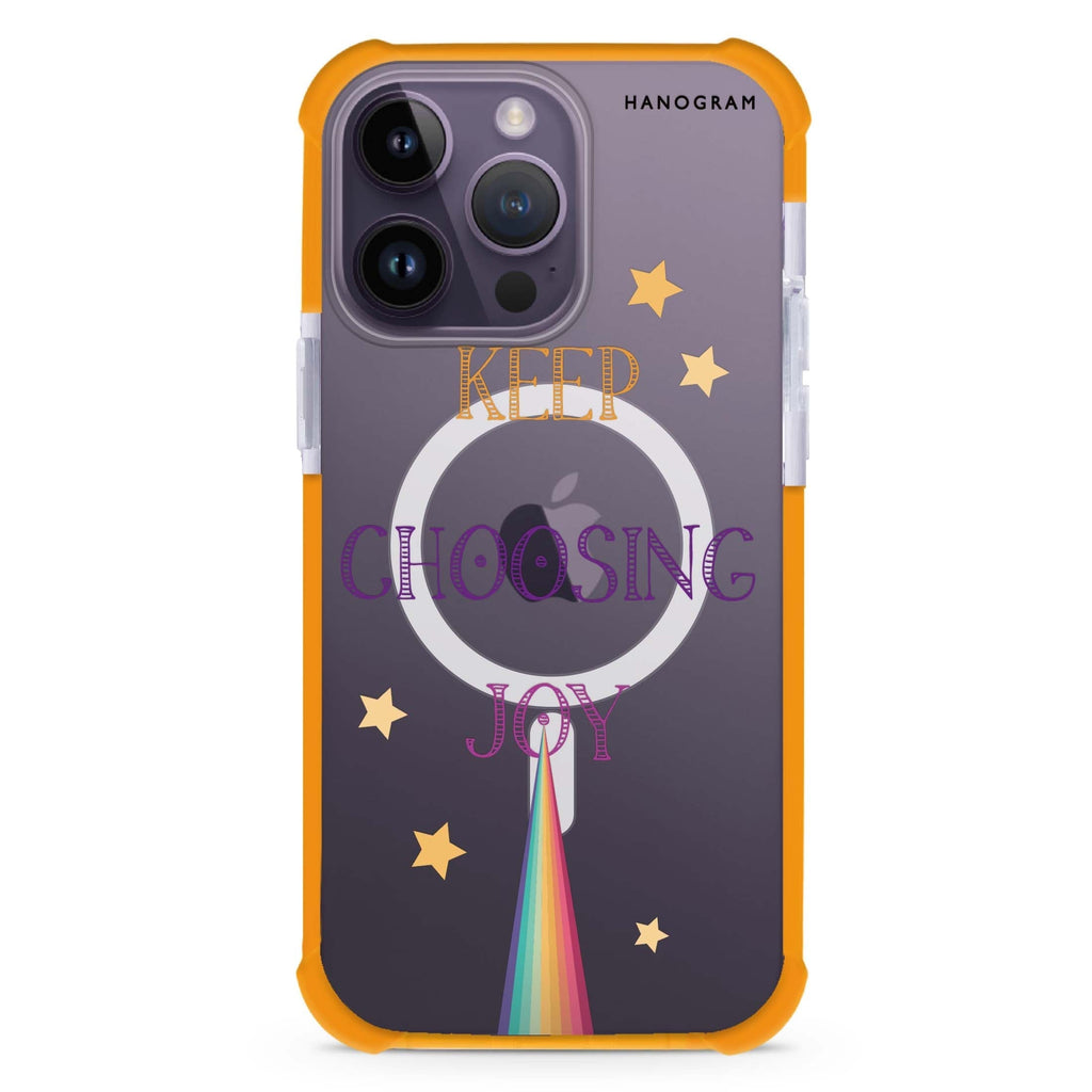 Keep choosing joy iPhone Magsafe 兼容超強防摔保護殼