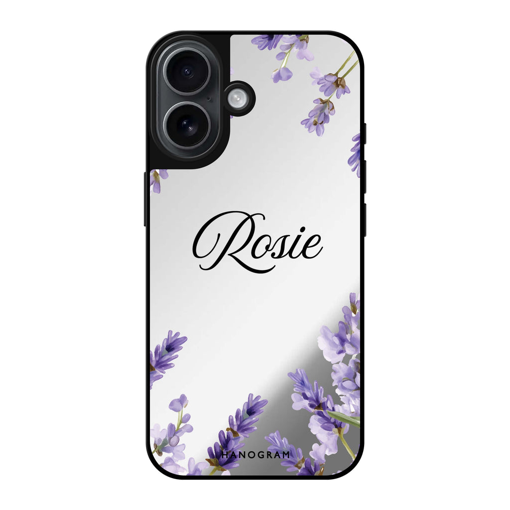 Reflective iPhone 16 Mirror Case –Lavender Corners iPhone Design