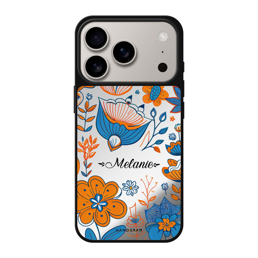 Floral Pattern 款式4 花卉 iPhone 17 Pro Max 鏡面手機殼主圖