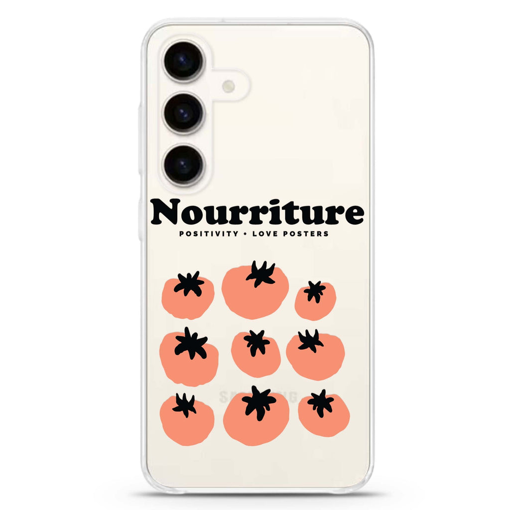 Nourriture Samsung Galaxy S26/S25/S24 水晶透明保護殼正面展示