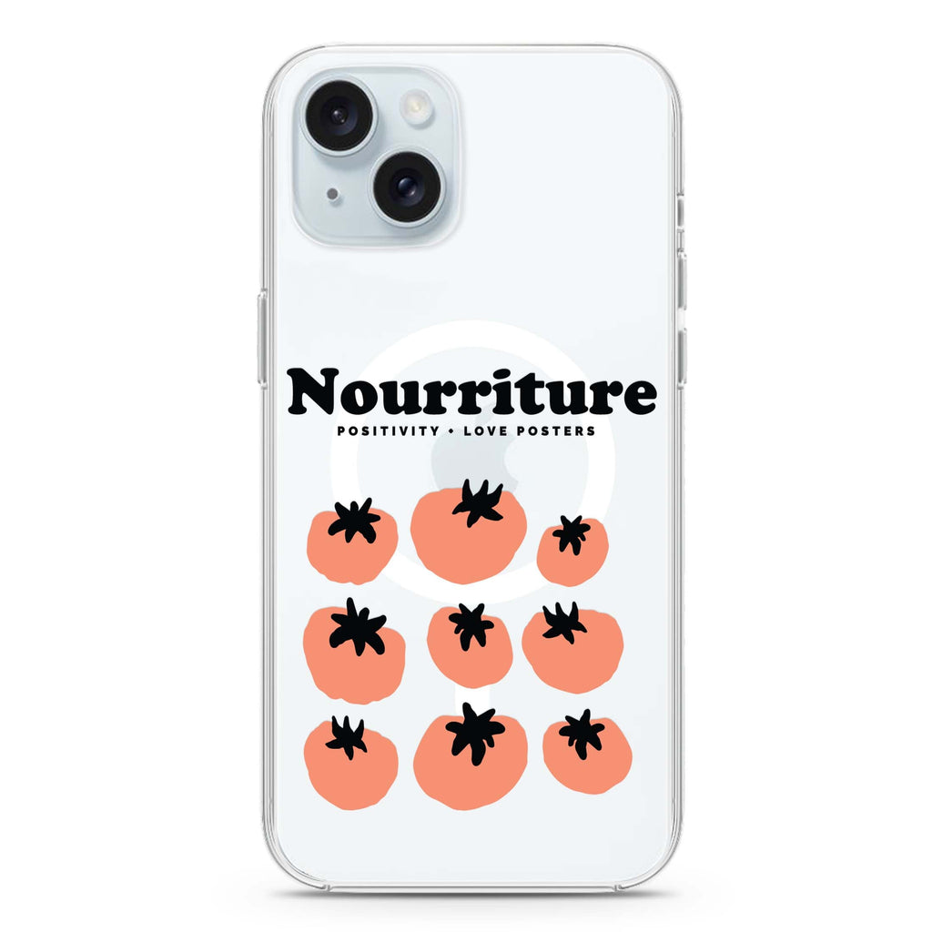 Nourriture iPhone 15 Magsafe 兼容水晶透明保護殼