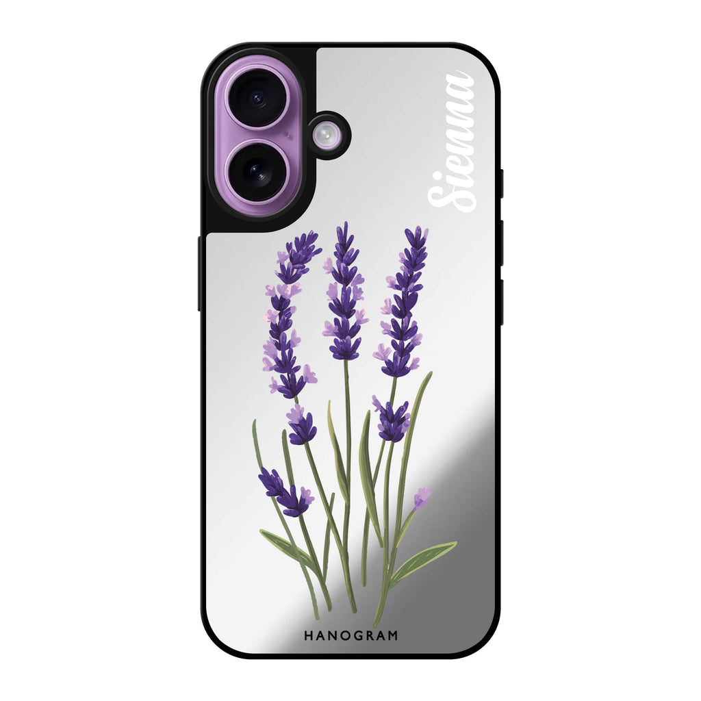 Reflective iPhone 16 Mirror Case –Lavender Palette iPhone Design