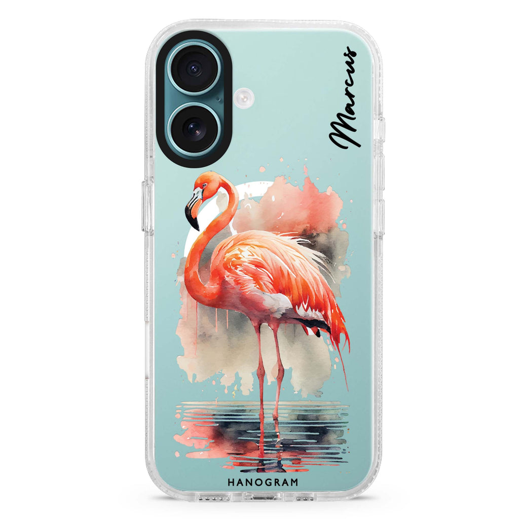 Flamingo in water Magsafe 兼容水晶透明保護殼