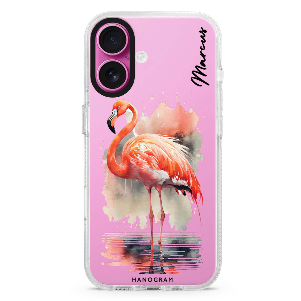 Flamingo in water 水晶透明保護殼