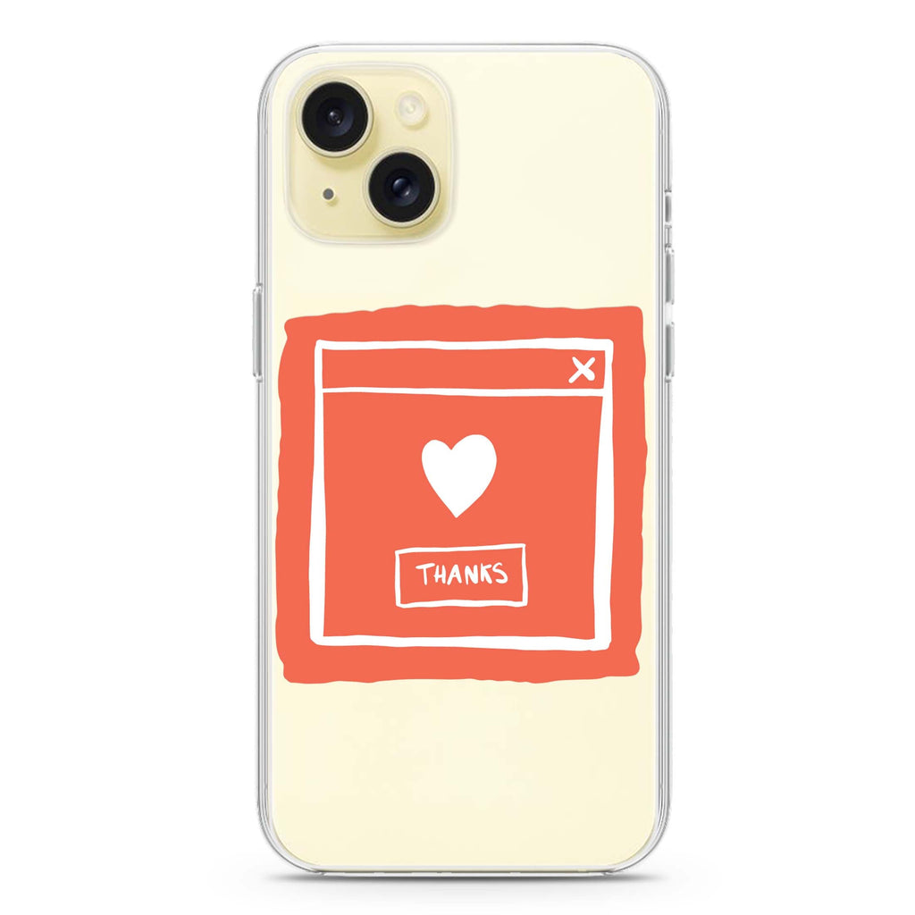 Sweet THANKS iPhone 15 水晶透明保護殼