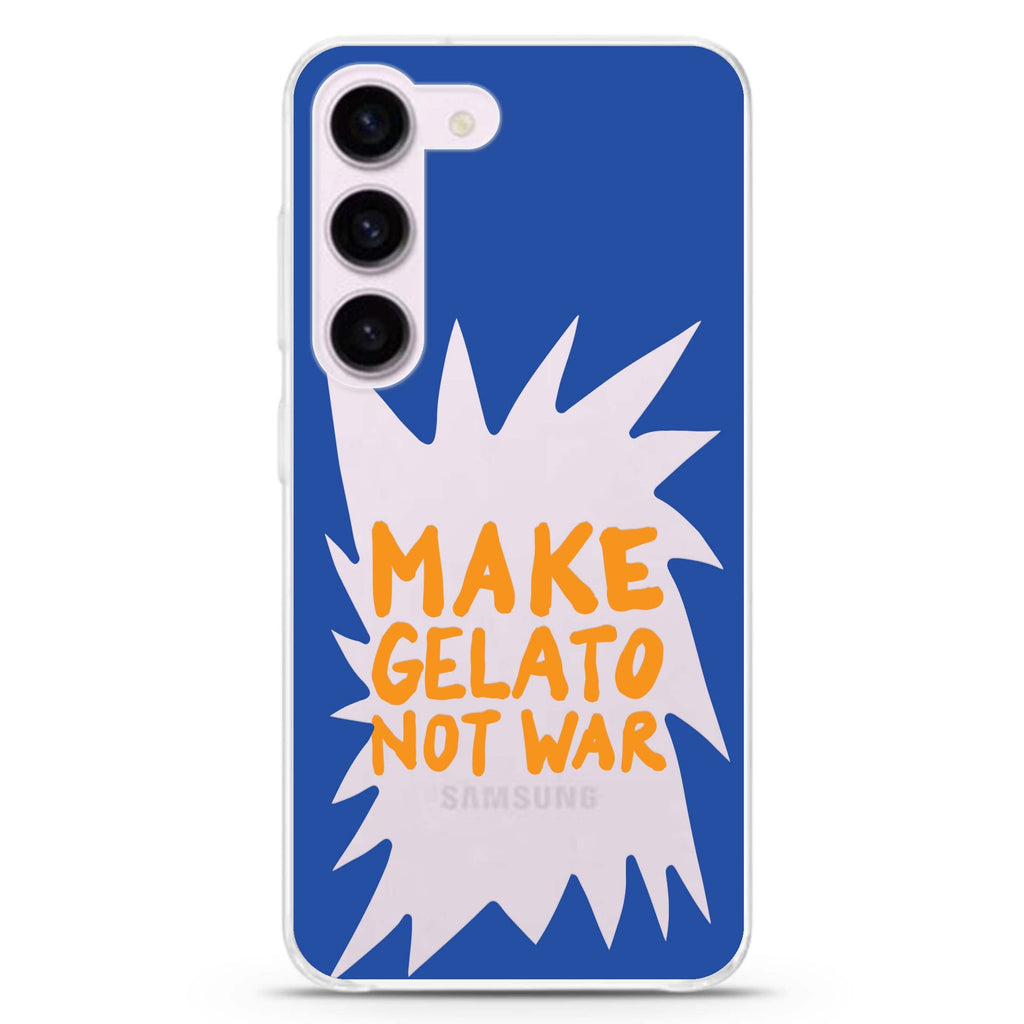 Make Gelato Not War Samsung Galaxy 水晶透明保護殼